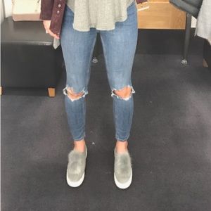 Free People Busted Knee Skinny Jean